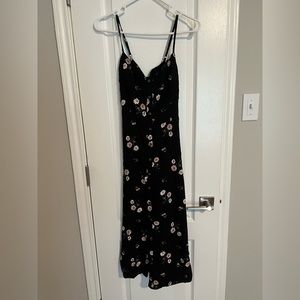 Black dress , designed back